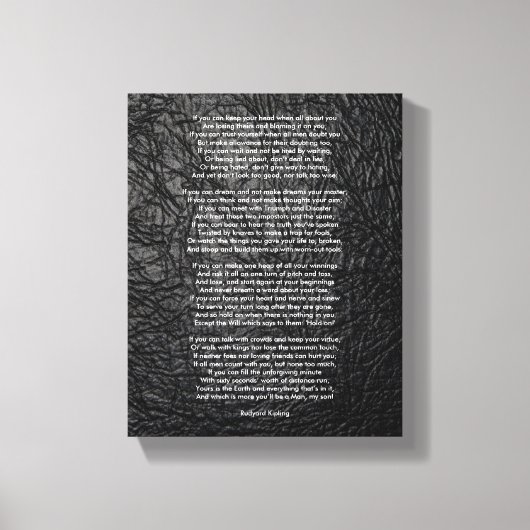 Als Rudyard Kipling klein is Canvas Afdruk (Voorkant)