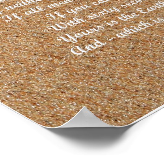 Als - Rudyard Kipling Poem afdrukken Poster (Hoek)