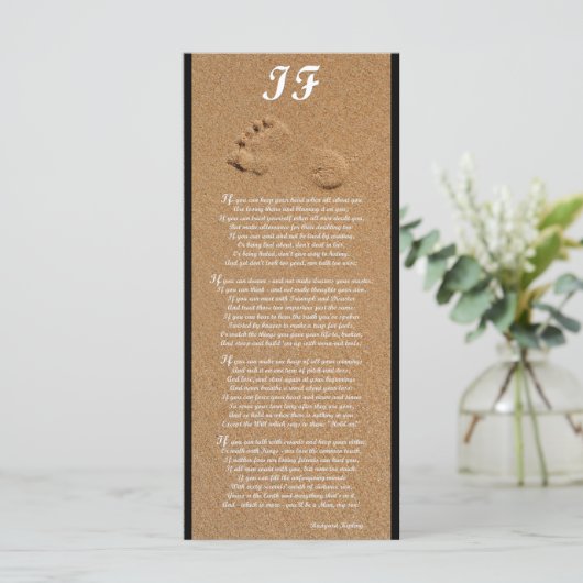 Als - Rudyard Kipling Poem Rack Kaart (Staand voorkant)