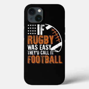Als Rugby Eenvoudig Was, Zouden Ze Het Voetbal Gra Case-Mate iPhone Case