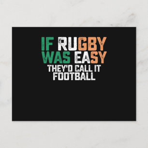 Als Rugby Eenvoudig Was, Zouden Ze Het Voetbal Noe Briefkaart