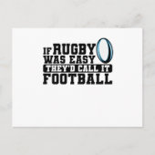 Als Rugby makkelijk was, zouden ze het Football no Briefkaart (Voorkant)