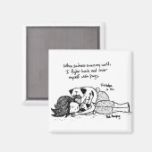 Als Sadheid mijn wereld Hoesje Magneet (Voorkant / Achterkant)