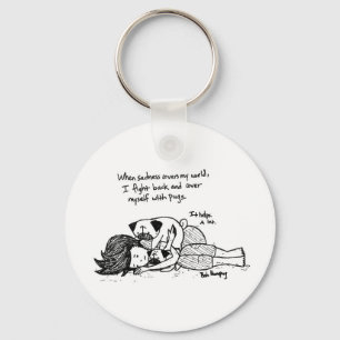 Als Sadheid mijn wereld Hoesje Sleutelhanger