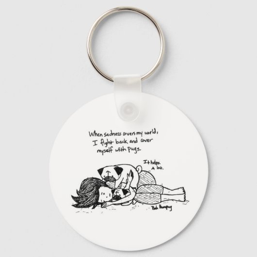 Als Sadheid mijn wereld Hoesje Sleutelhanger (Voorkant)