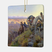 “Als schaduwen de dood aankondigen” van Charles M  Keramisch Ornament (Links)