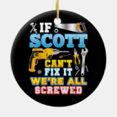 Als Scott het niet kan oplossen, zijn we allemaal Keramisch Ornament (Achterkant)