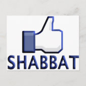 Als Shabbat Briefkaart (Voorkant)