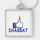 Als Shabbat Sleutelhanger (Voorkant)