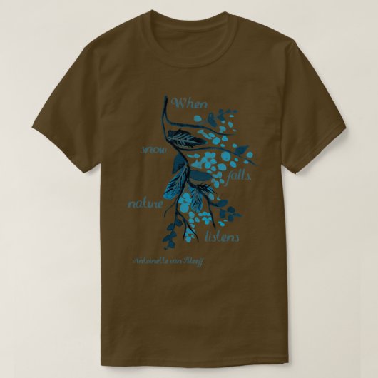 Als sneeuw herfst t-shirt (Design voorkant)