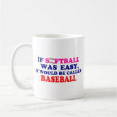 Als Softball makkelijk was.... Koffiemok (Links)