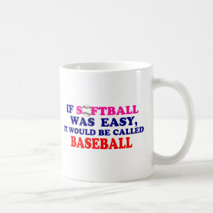 Als Softball makkelijk was.... Koffiemok