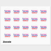 Als Softball makkelijk was.... Ronde Sticker (Vel)