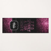 Als Sparkly en Pink ik het Monogram wil Yogamat (Voorkant (horizontaal))