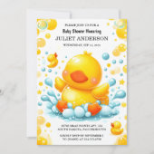 Als Speelgoed Pool Foam Bash Twin Rubber Duck Baby Kaart (Voorkant)