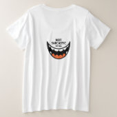 Als stress calorieën verbrandt grote maat t-shirt (Design achterkant)