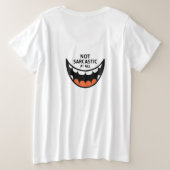 Als stress calorieën verbrandt grote maat t-shirt (Design achterkant)