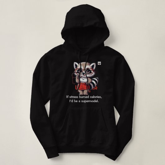 Als stress calorieën verbrandt hoodie (Design voorkant)
