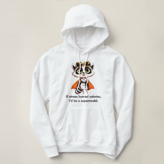 Als stress calorieën verbrandt hoodie (Design voorkant)