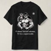 Als stress calorieën verbrandt t-shirt (Design voorkant)