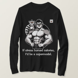 Als stress calorieën verbrandt t-shirt