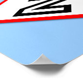 Als Stress gebrande calorieën funny Poster (Hoek)