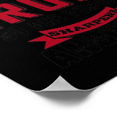 Als strijkijzer scharniert dus één persoon scherpt poster (Hoek)