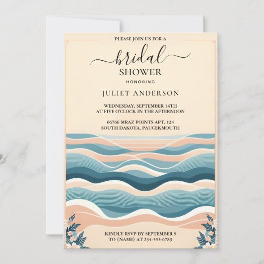 Als Summer Ocean Zee Beach Blue Water Vrijgezellen Kaart (Voorkant)