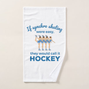 Als Synchro Skating gemakkelijk gesynchroniseerde  Handdoek