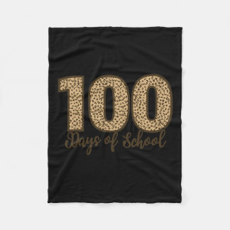 Als T-shirts Cheetah Luipaard 100 Dagen Van School Fleece Deken