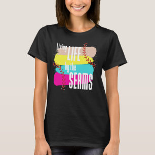 ALS t - shirts Levend in de Seams Baseball Softbal
