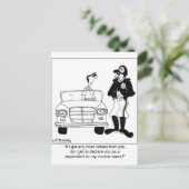 Als ten laste komende ambtenaar briefkaart (Staand voorkant)