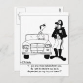 Als ten laste komende ambtenaar briefkaart (Voorkant / Achterkant)