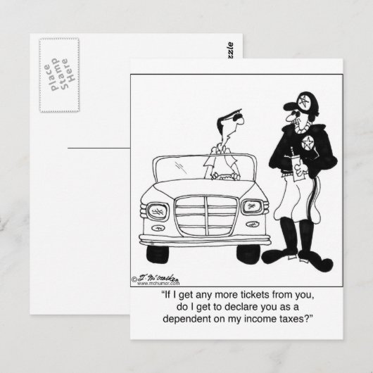 Als ten laste komende ambtenaar briefkaart (Voorkant / Achterkant)