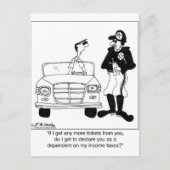 Als ten laste komende ambtenaar briefkaart (Voorkant)