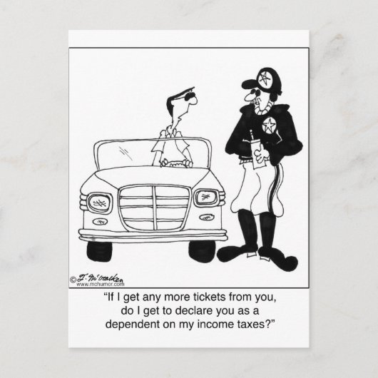 Als ten laste komende ambtenaar briefkaart (Voorkant)