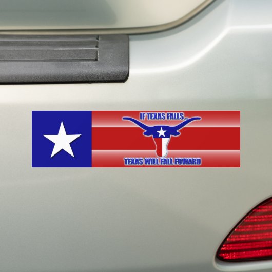 Als Texas Herfsten, Herfsten Texas vooruit Bumpersticker (Op auto)