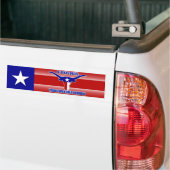 Als Texas Herfsten, Herfsten Texas vooruit Bumpersticker (Op Truck)