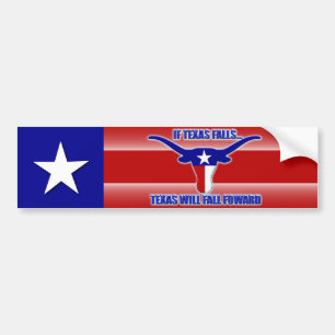 Als Texas Herfsten, Herfsten Texas vooruit Bumpersticker