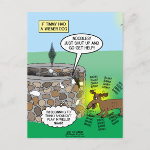 Als Timmy een Wiener Dog had Briefkaart