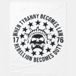 ALS TIRANNIE DE WET WORDT FLEECE DEKEN