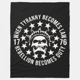 ALS TIRANNIE DE WET WORDT FLEECE DEKEN