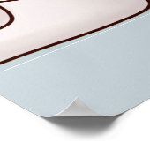 Als toiletten Bleek blauw Poster kunnen spreken (Hoek)