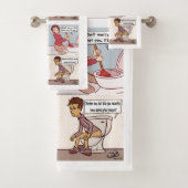 Als toiletten kunnen praten bad handdoek (Insitu)