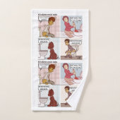 Als toiletten kunnen praten bad handdoek (Handdoek)