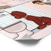 Als toiletten kunnen praten poster (Hoek)