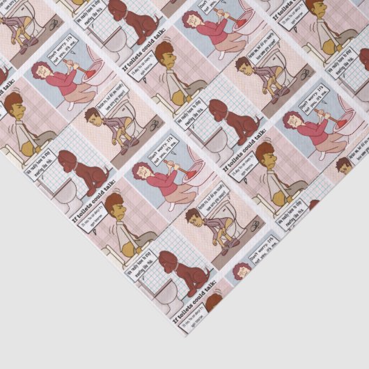 Als toiletten weefselpapier kunnen spreken tissuepapier (Detail)