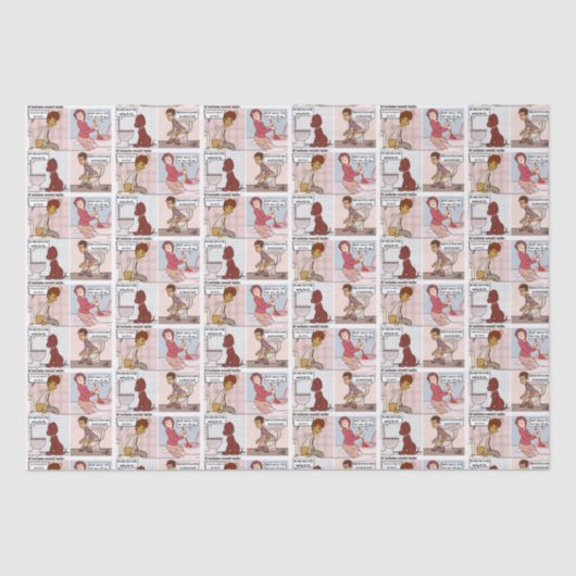 Als toiletten weefselpapier kunnen spreken tissuepapier (Voorkant)