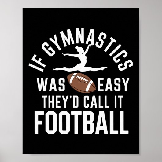Als turnen makkelijk was, noemden ze het voetbal  poster (Voorkant)