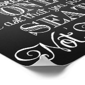 "Als twee families één worden" trouwprinten Poster (Hoek)